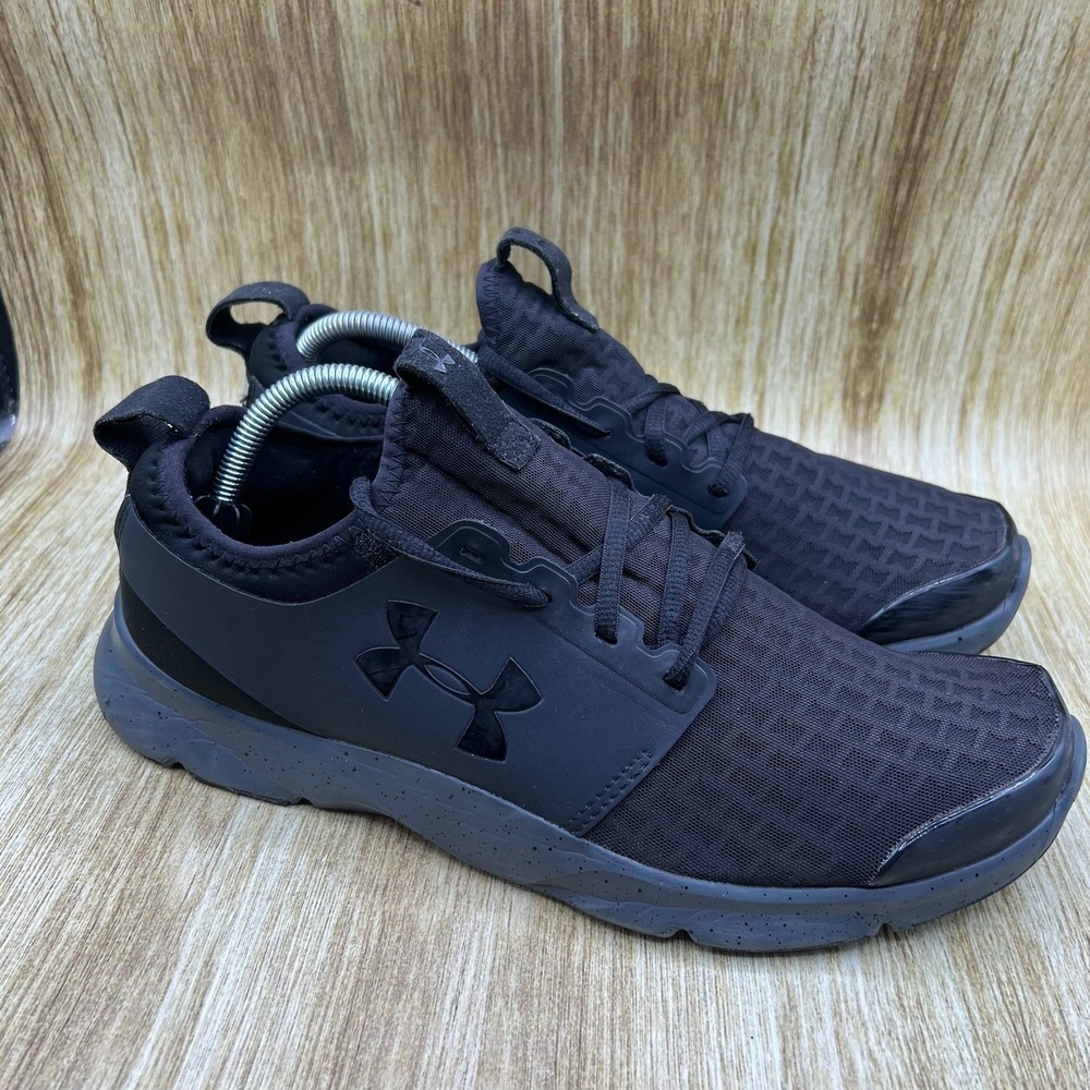 Under Armour Drift RN Mineral Men's‎ Size 10.5 Black Sneakers Shoes 1274072-003
